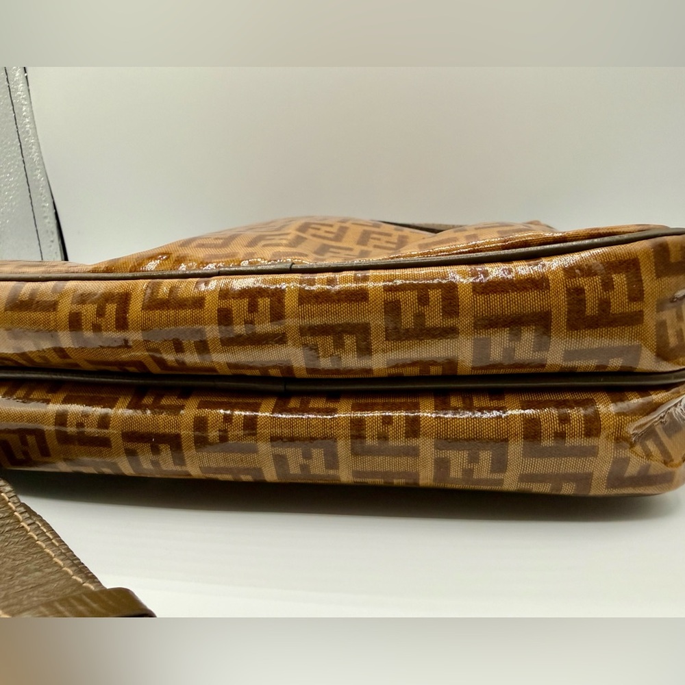 RARE SET: Fendi Zucchino coated canvas PVC compact bi-fold + crossbody bag - Picture 5 of 12
